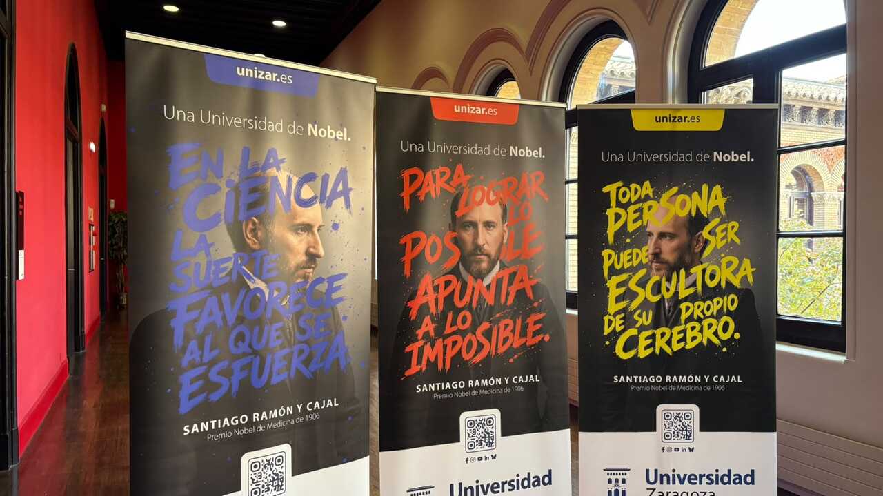 Santiago Ramón y Cajal becomes Unizar’s face to inspire young people: “Aim for the impossible”