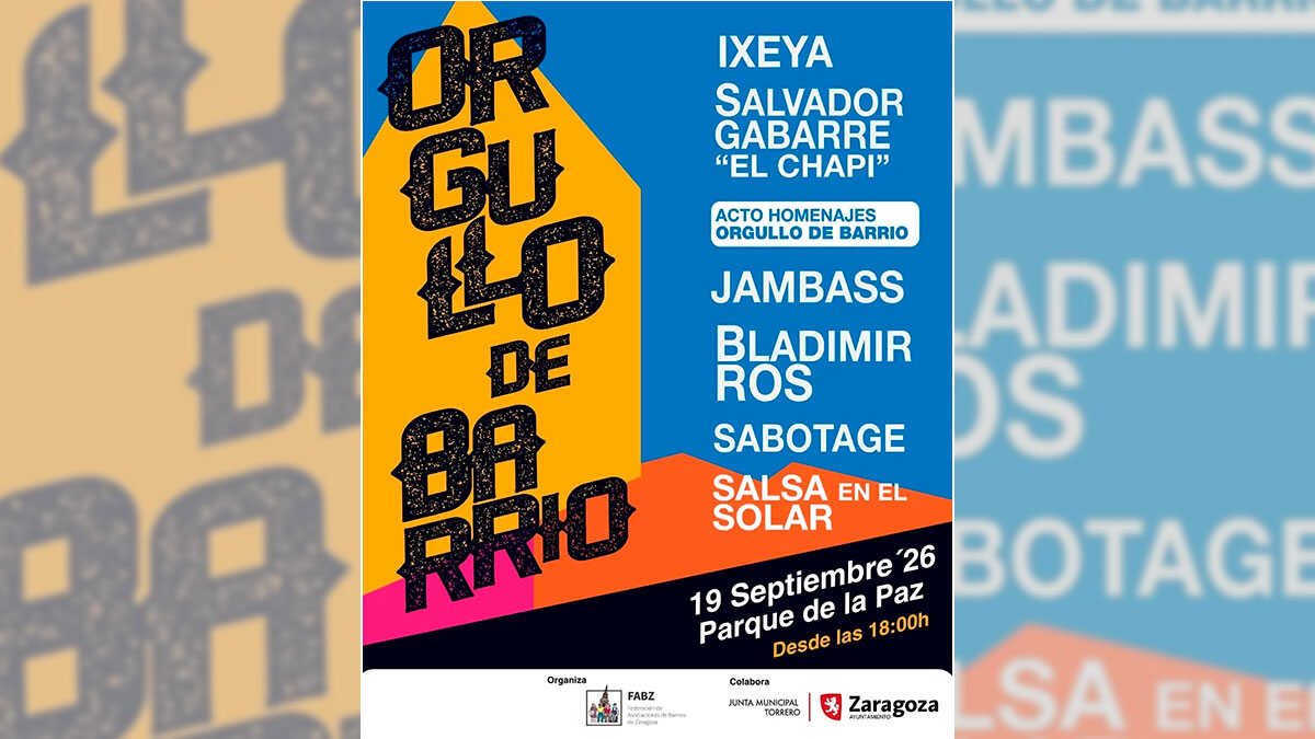 Zaragoza’s new neighborhood festival comes to La Paz: full schedule and times