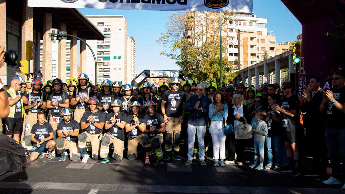 Zaragoza Honors UME Service Member and DPZ Firefighter at 11th Firefighters Race