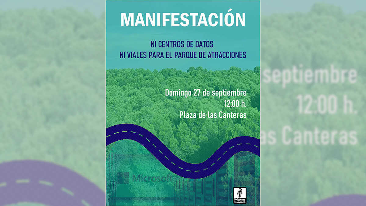 New protest in Zaragoza over Microsoft data center near Puerto Venecia