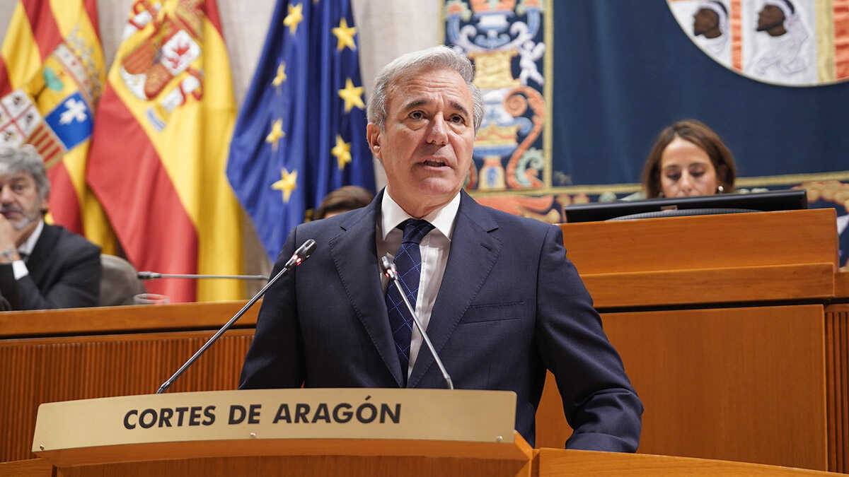 Azcón to face three questions in Aragon parliament on government, energy and rural areas