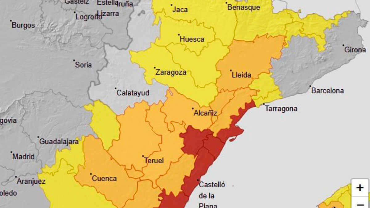Aragon strengthens emergency response ahead of heavy rain expected in Teruel